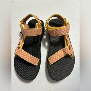 Teva Sandals Women's 7M Strappy Hook & Loop EVA Sole Platform 1.25" Arch Support
